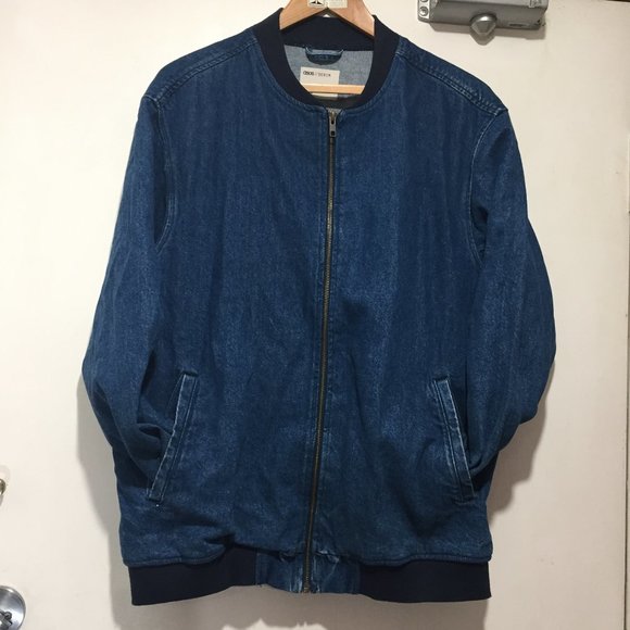 OSOS DENIM BOMBER TALL JACKETS SIZE 6 - Picture 2 of 12